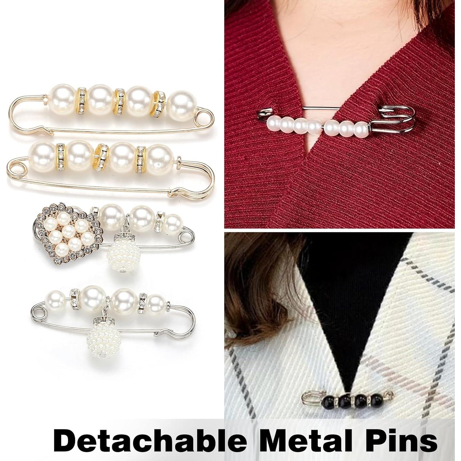 Broches Brillantes zgiraloca para Calcetines y Zapatos, 60 Piezas Oro