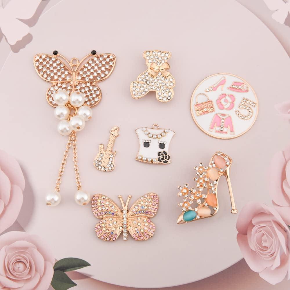 Encantos de Zapato de Metal con Calavera para Mujeres y Niñas