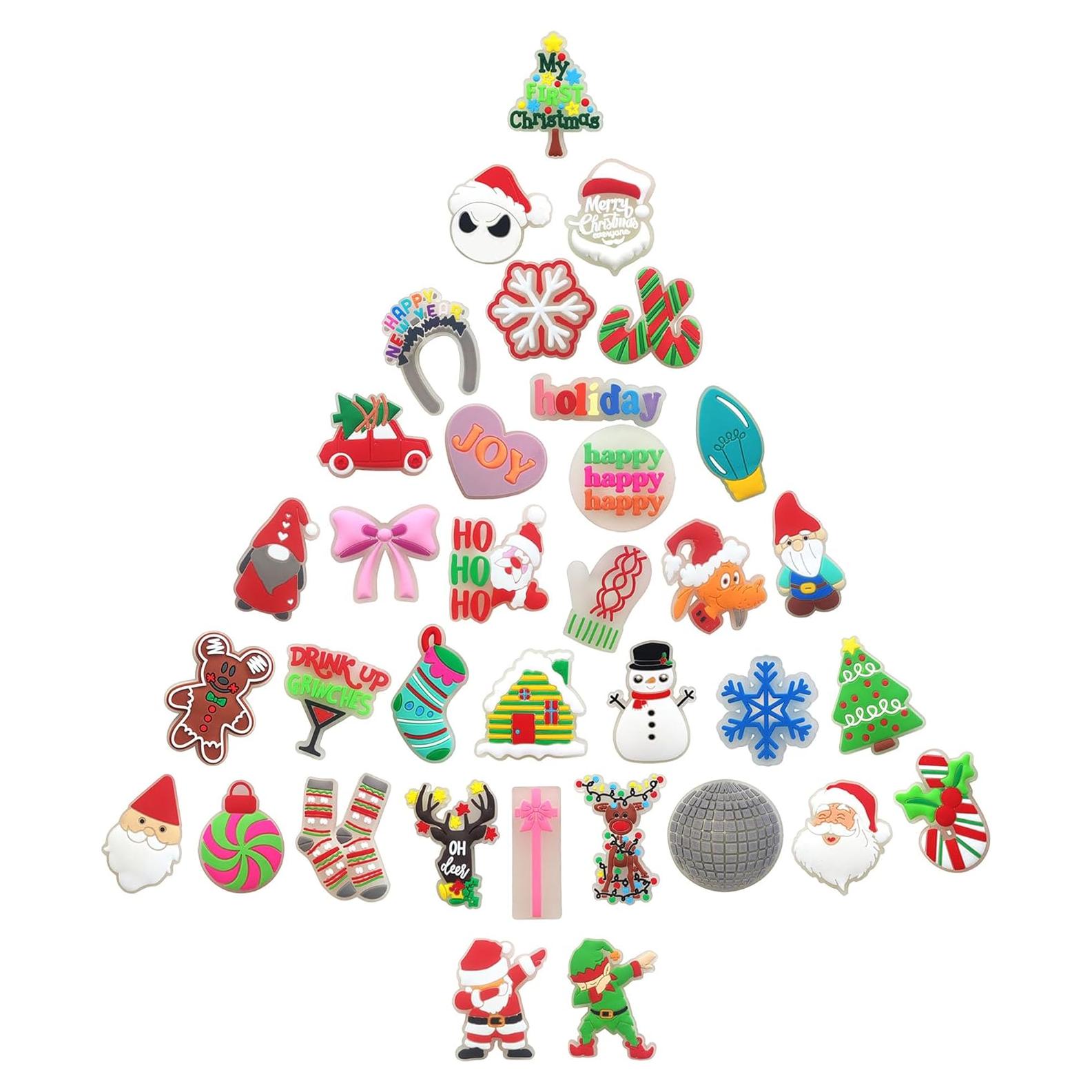 35 Accesorios de Zapatos Navidad Brillantes DNTT