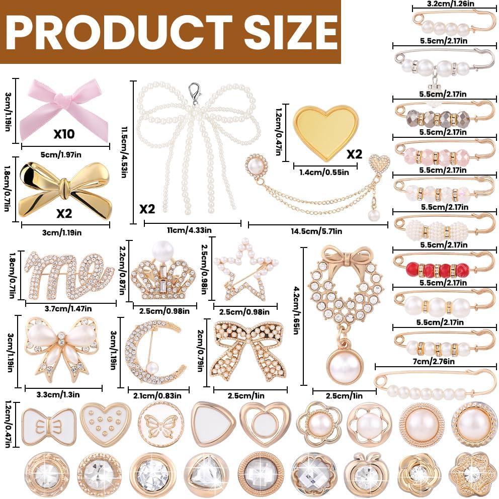 Kit de 54 Charms para Zapatos JOICEE - Accesorios Decorativos