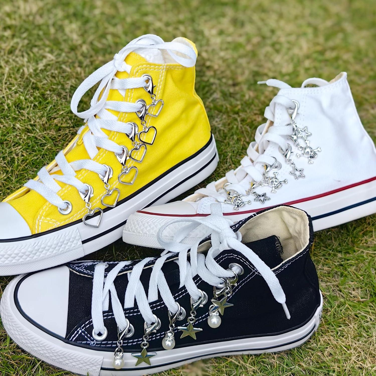 Encantos de Cordones Punk para Zapatillas - Plata - DIY