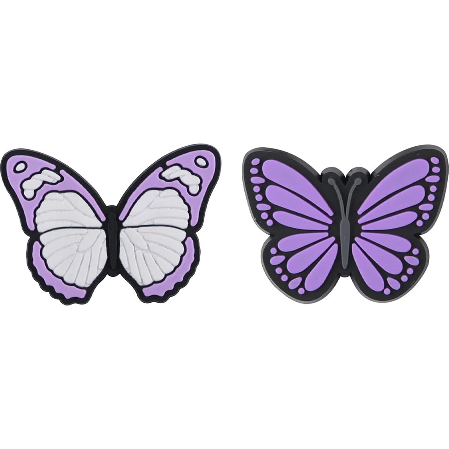Encantos para Zapatos 10pcs Mariposa PVC Decorativos