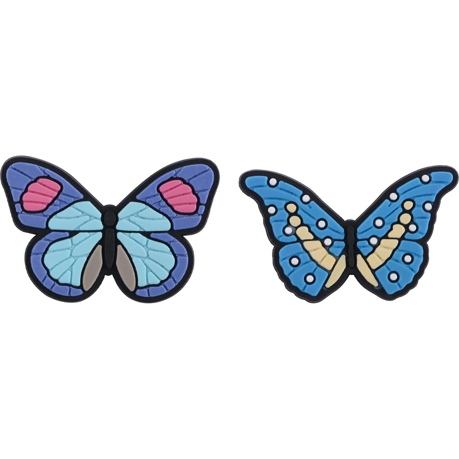 Encantos para Zapatos 10pcs Mariposa PVC Decorativos