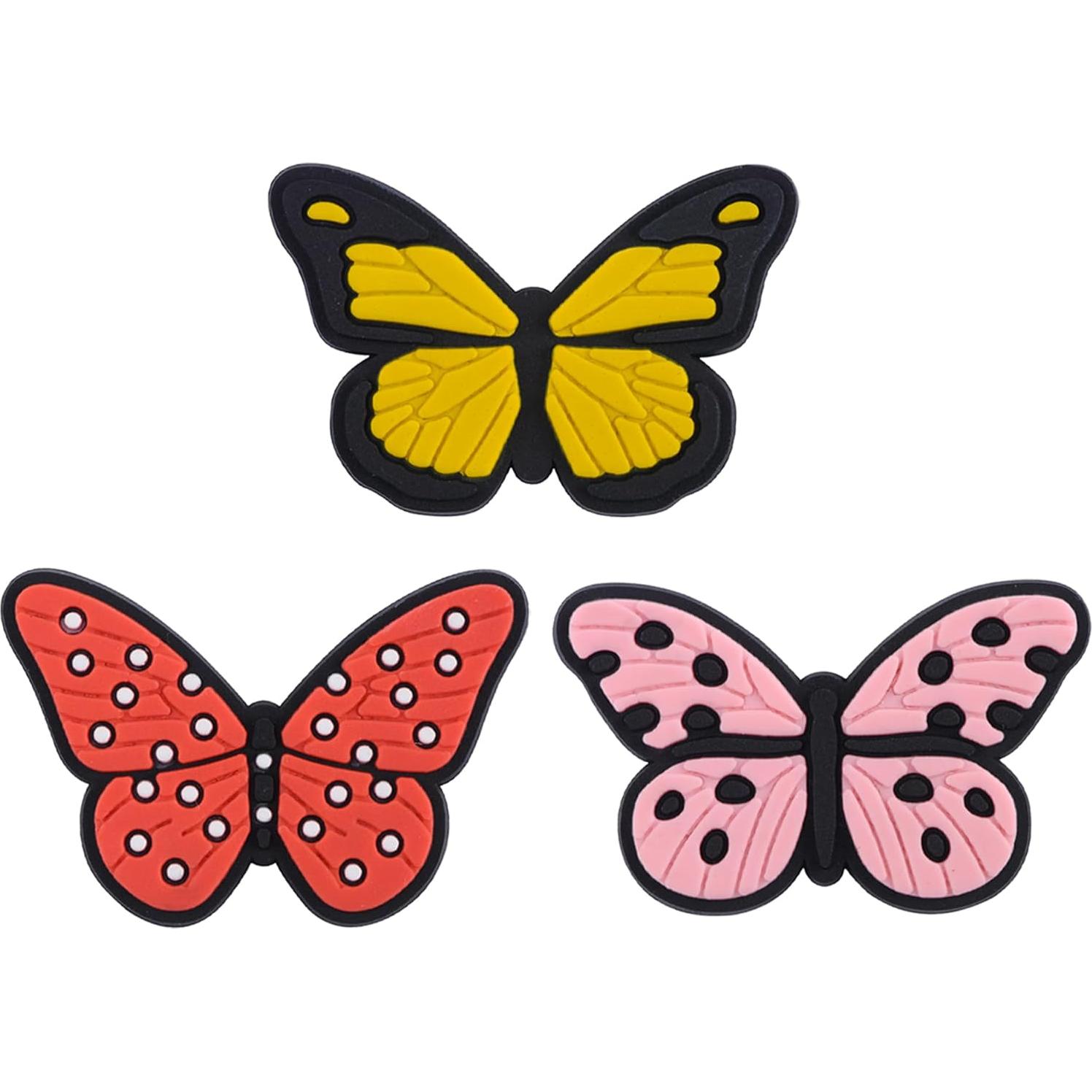 Encantos para Zapatos 10pcs Mariposa PVC Decorativos