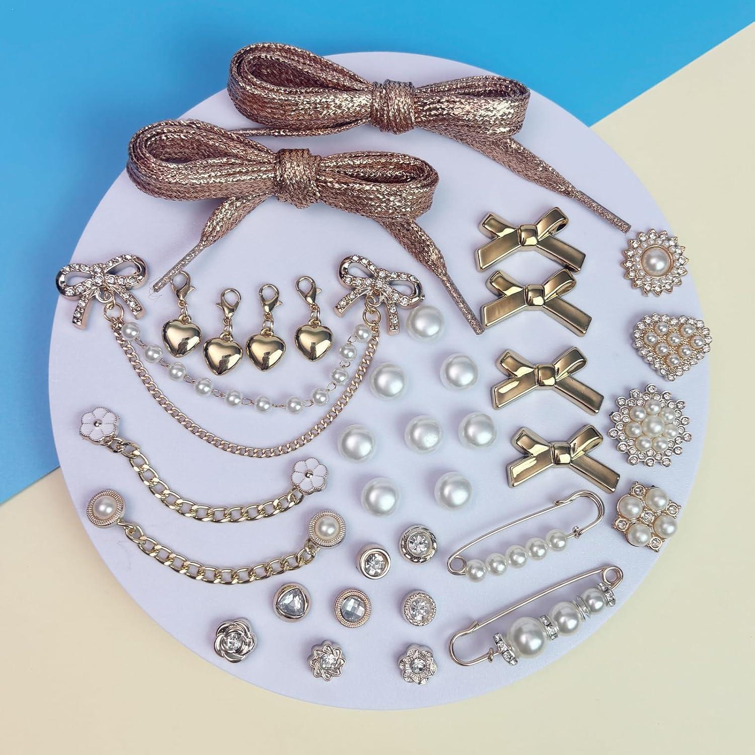 Kit de Encantos para Zapatillas Niñas 34 Piezas - DIY