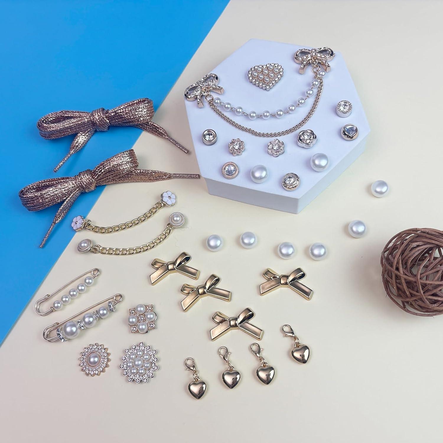 Kit de Encantos para Zapatillas Niñas 34 Piezas - DIY