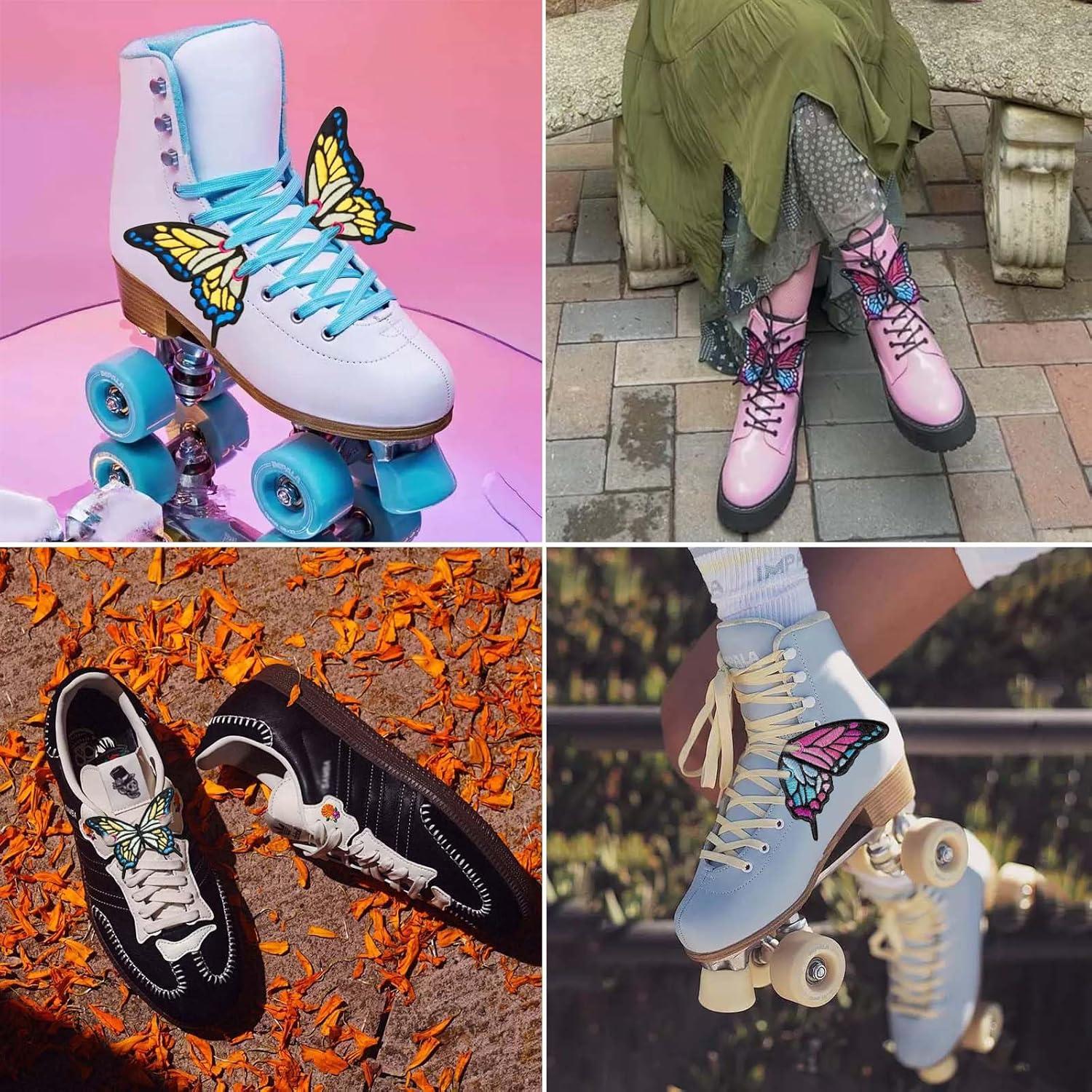 Encantos de Zapato de Mariposa Lospfo - Rosa, Set de 1 Par