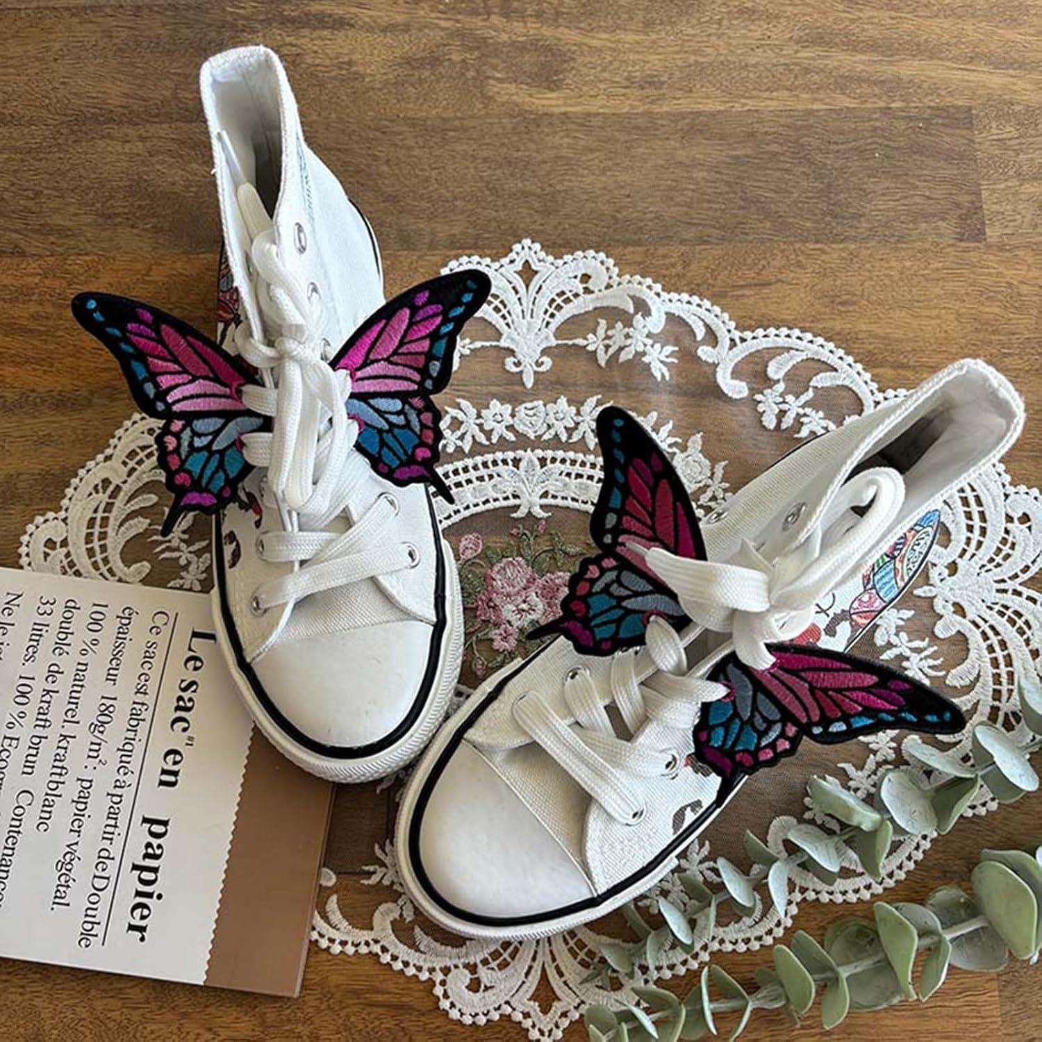 Encantos de Zapato de Mariposa Lospfo - Rosa, Set de 1 Par