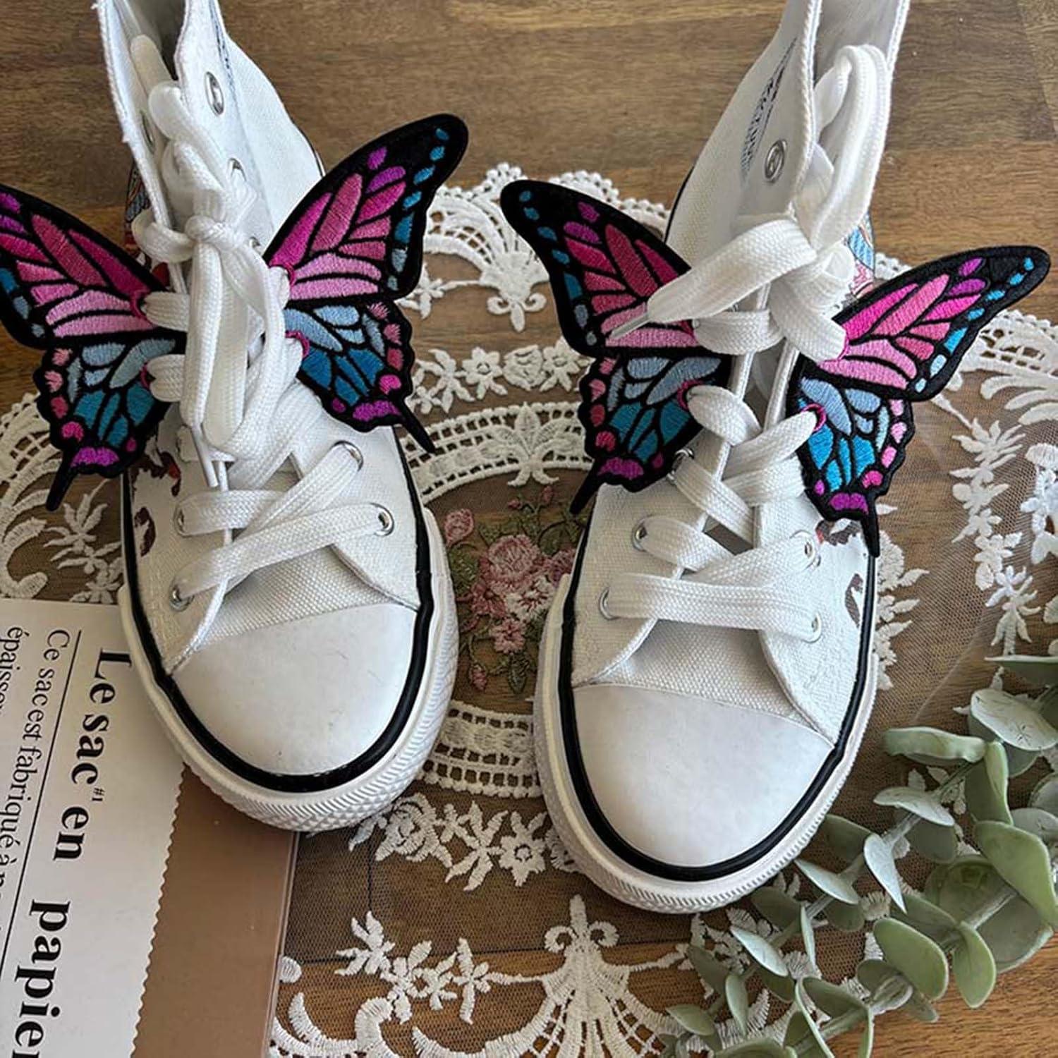 Encantos de Zapato de Mariposa Lospfo - Rosa, Set de 1 Par