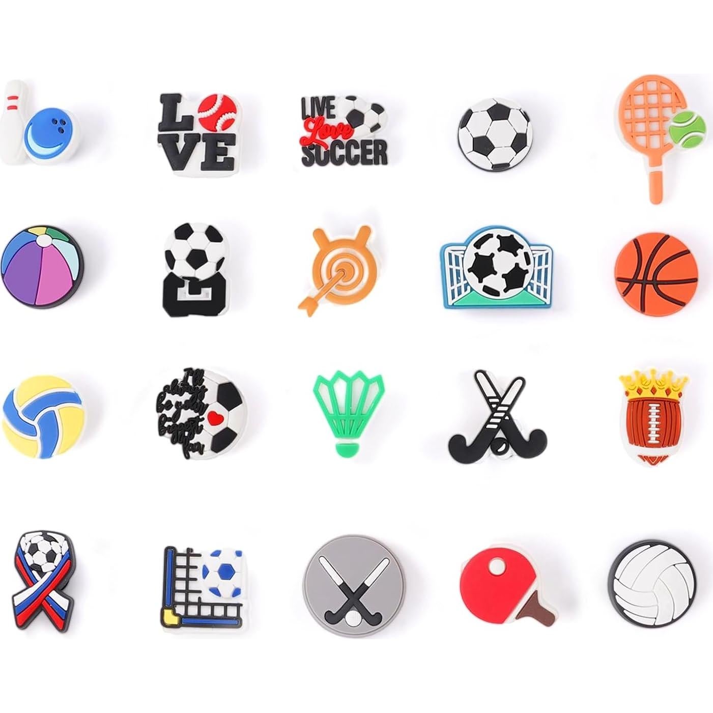 Lote de 50 encantos de zapato aleatorios para niños