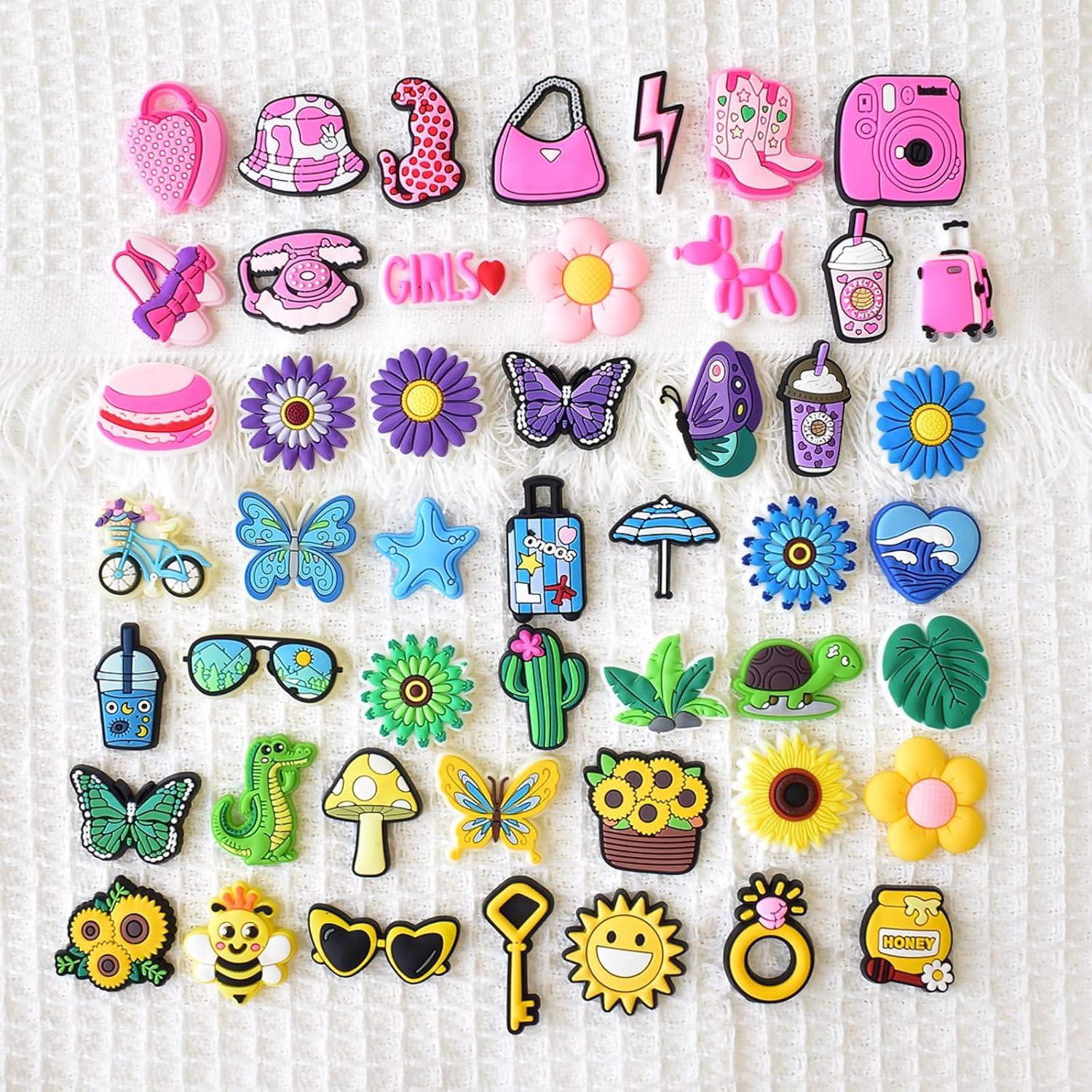 100 Encantos para Zapatos Multicolor - Decoración Creativa