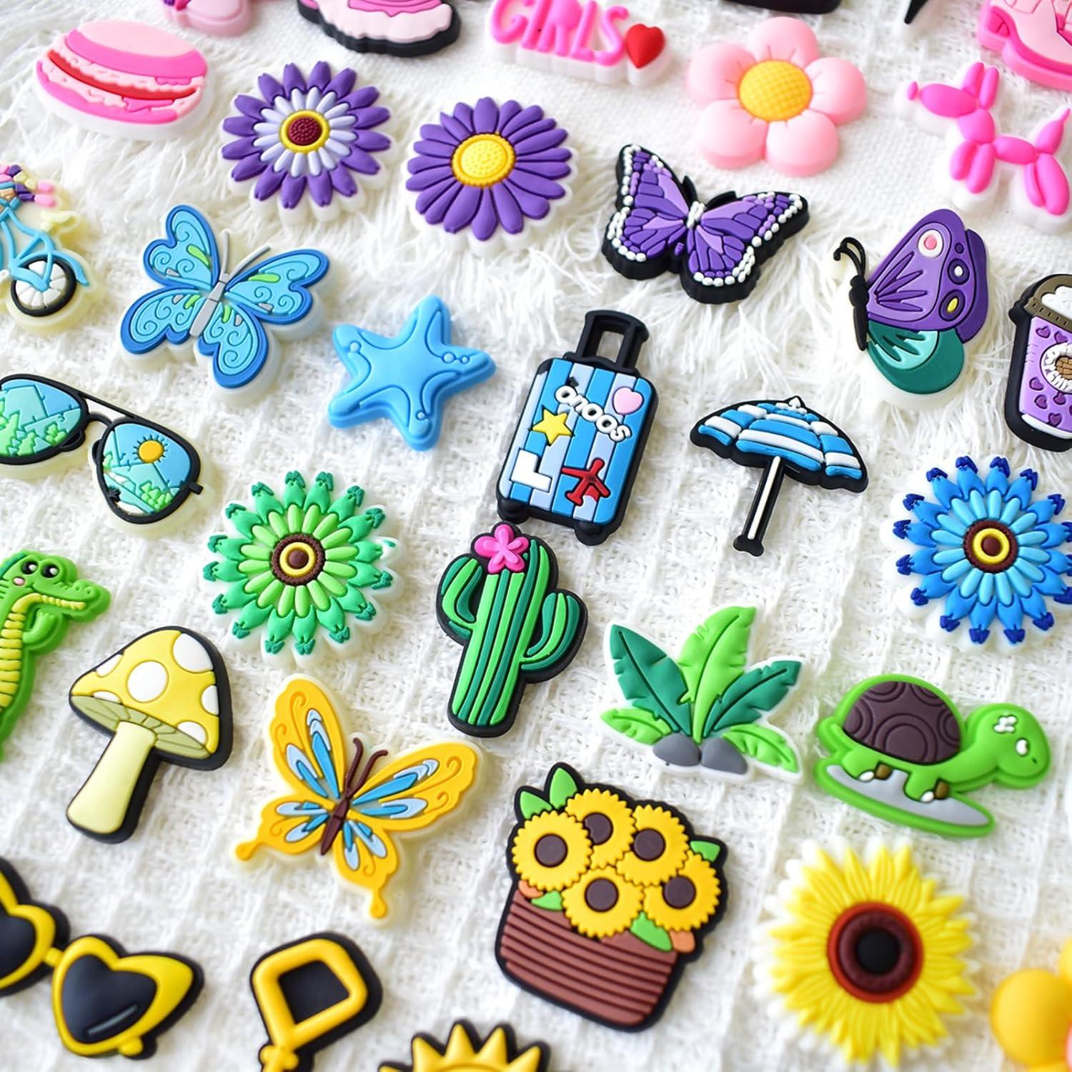 100 Encantos para Zapatos Multicolor - Decoración Creativa