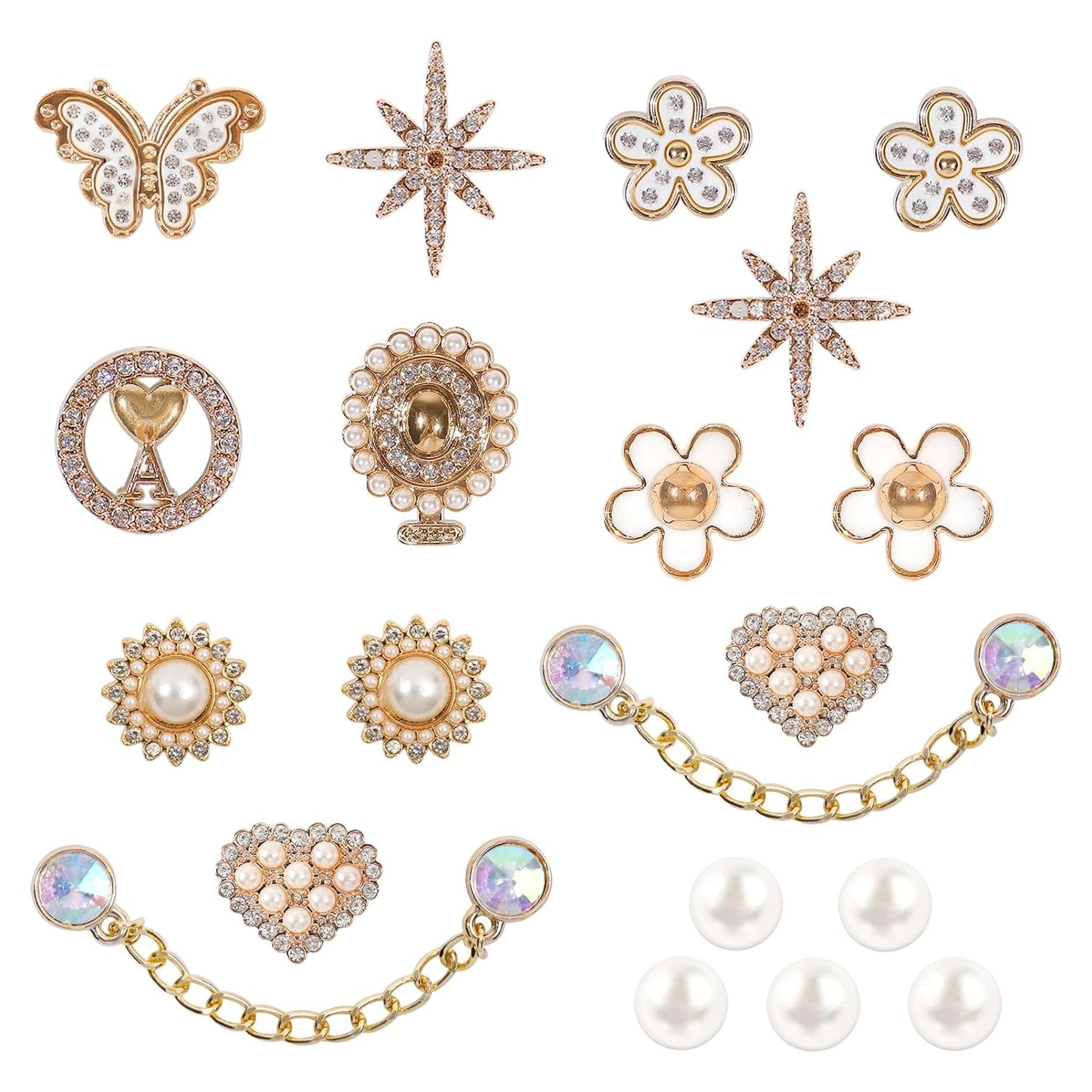 20 Accesorios Brillantes para Zapatos WAQYGZO - Cadenas y Encantos