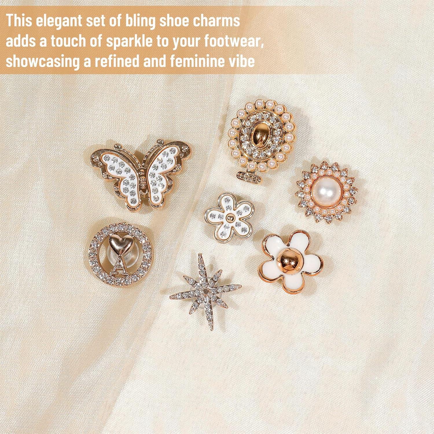 20 Accesorios Brillantes para Zapatos WAQYGZO - Cadenas y Encantos