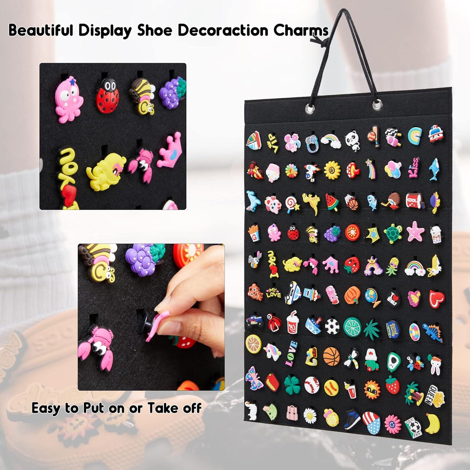 Organizador de Charms para Zapatos HUHYNN - Soporte Pared 100 Agujeros