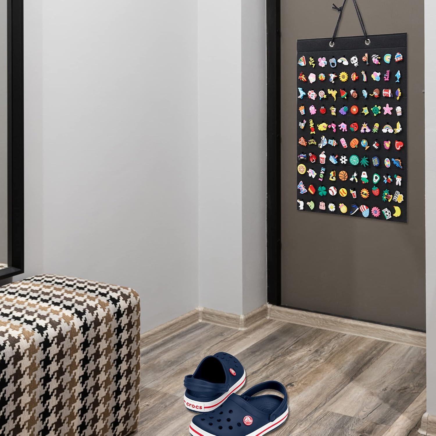 Organizador de Charms para Zapatos HUHYNN - Soporte Pared 100 Agujeros