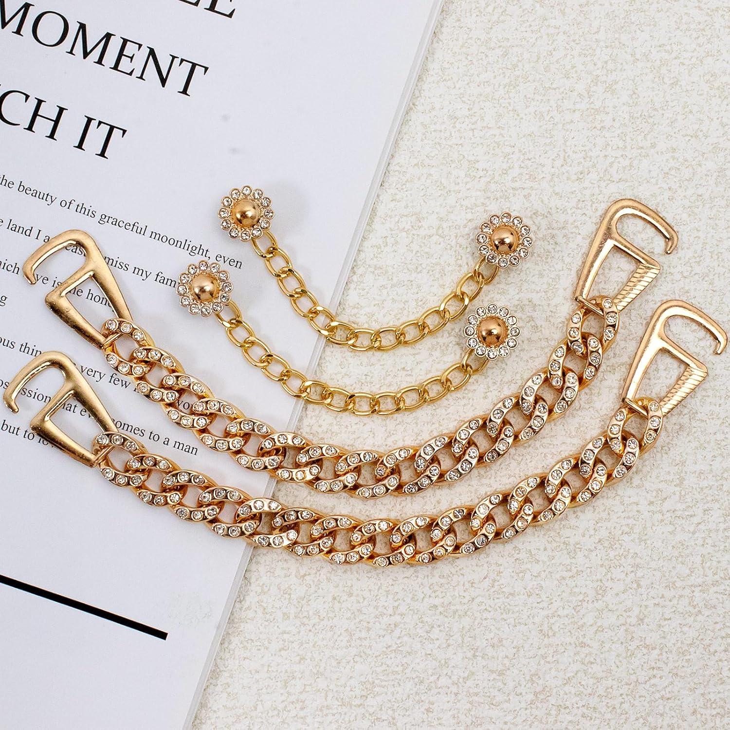 20 Piezas Encantos de Zapatos Brillantes Dorados Joyería