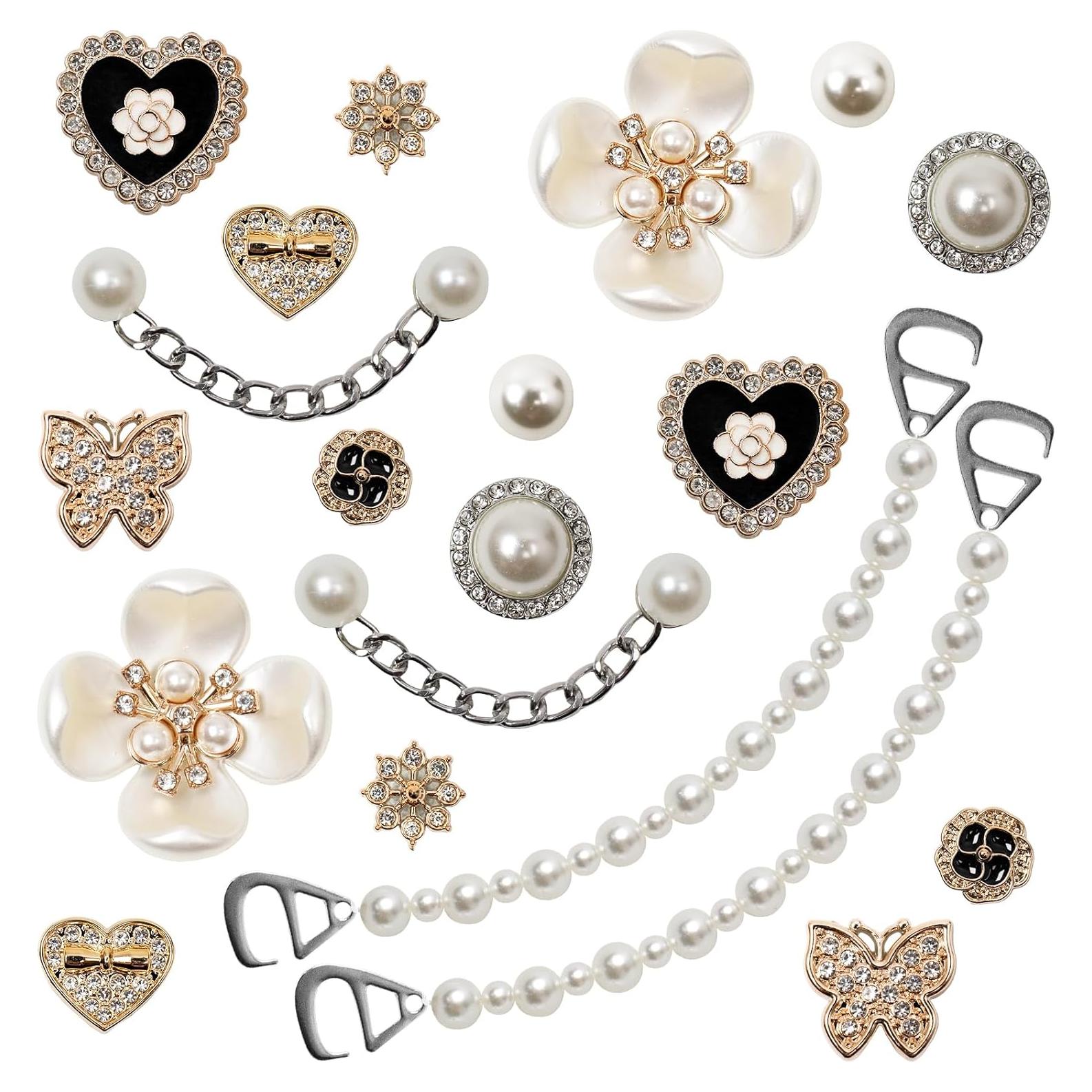 20 Piezas Charms para Zapatos Bling WYVAS - Decoración DIY