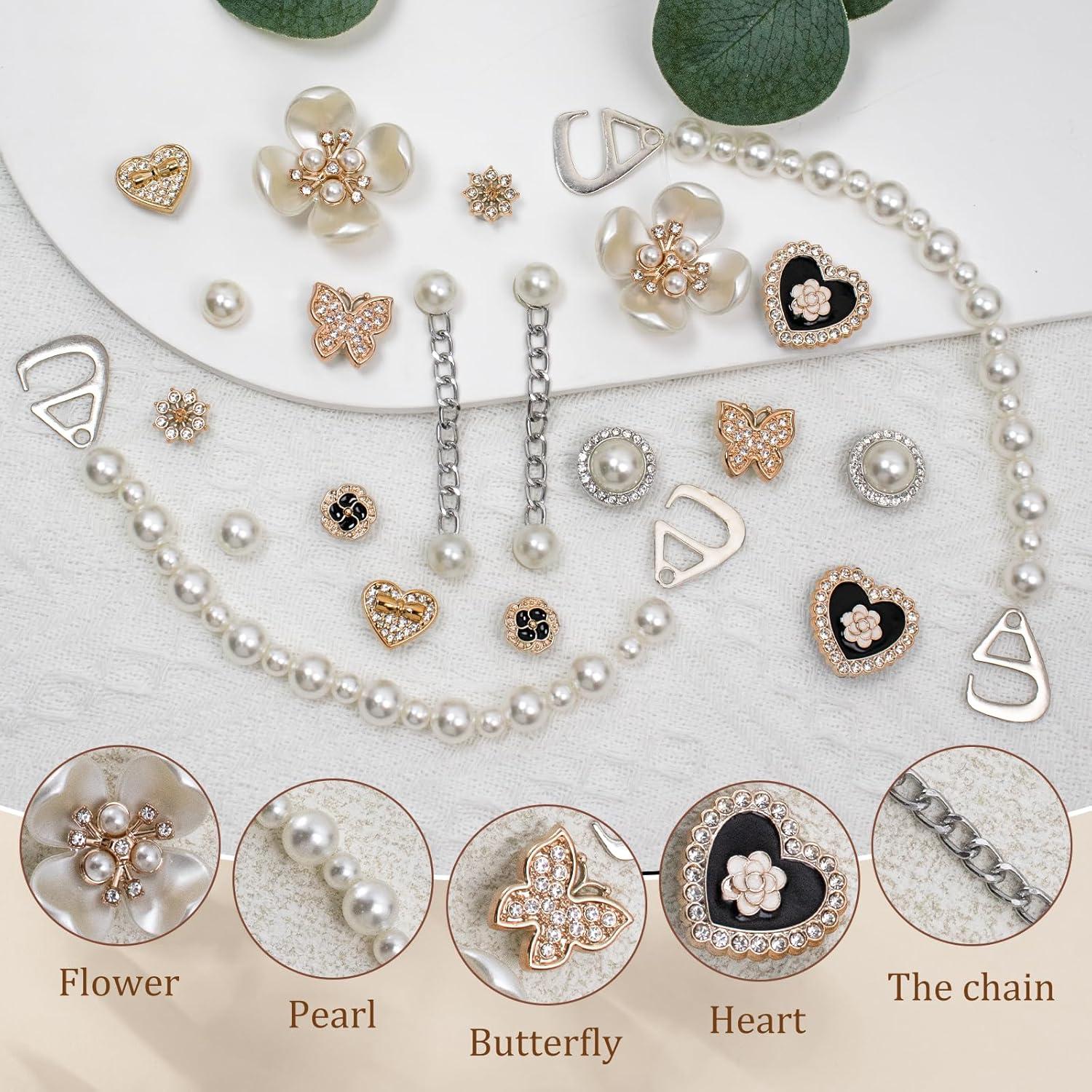 20 Piezas Charms para Zapatos Bling WYVAS - Decoración DIY