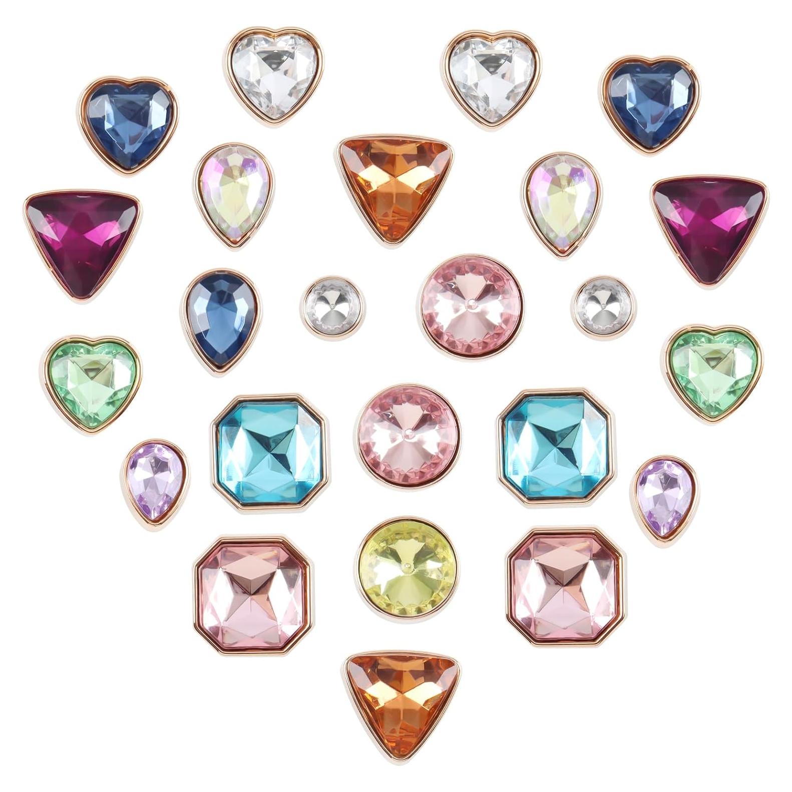 26 Piezas de Charms Brillantes para Zapatos WYVAS