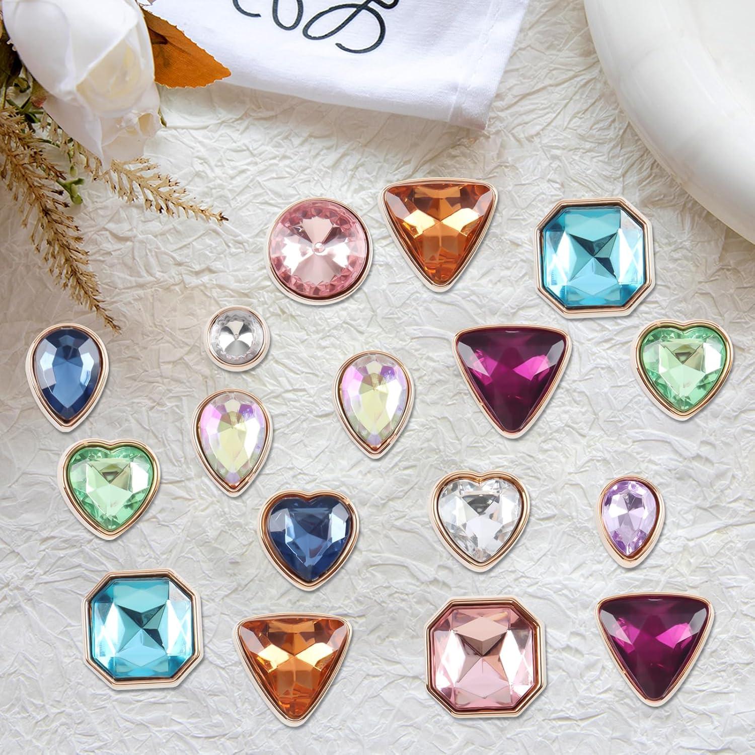 26 Piezas de Charms Brillantes para Zapatos WYVAS