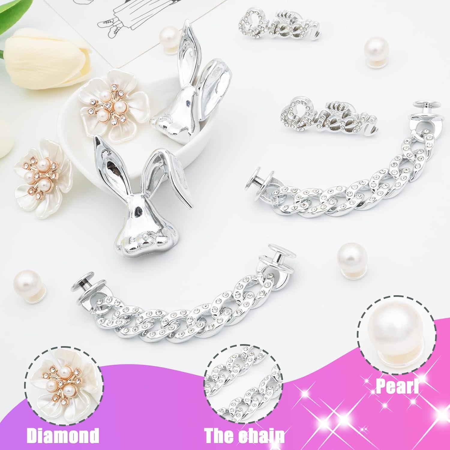 Encantos para Zapatos Brillantes GlowMyst - 12PCS Accesorios