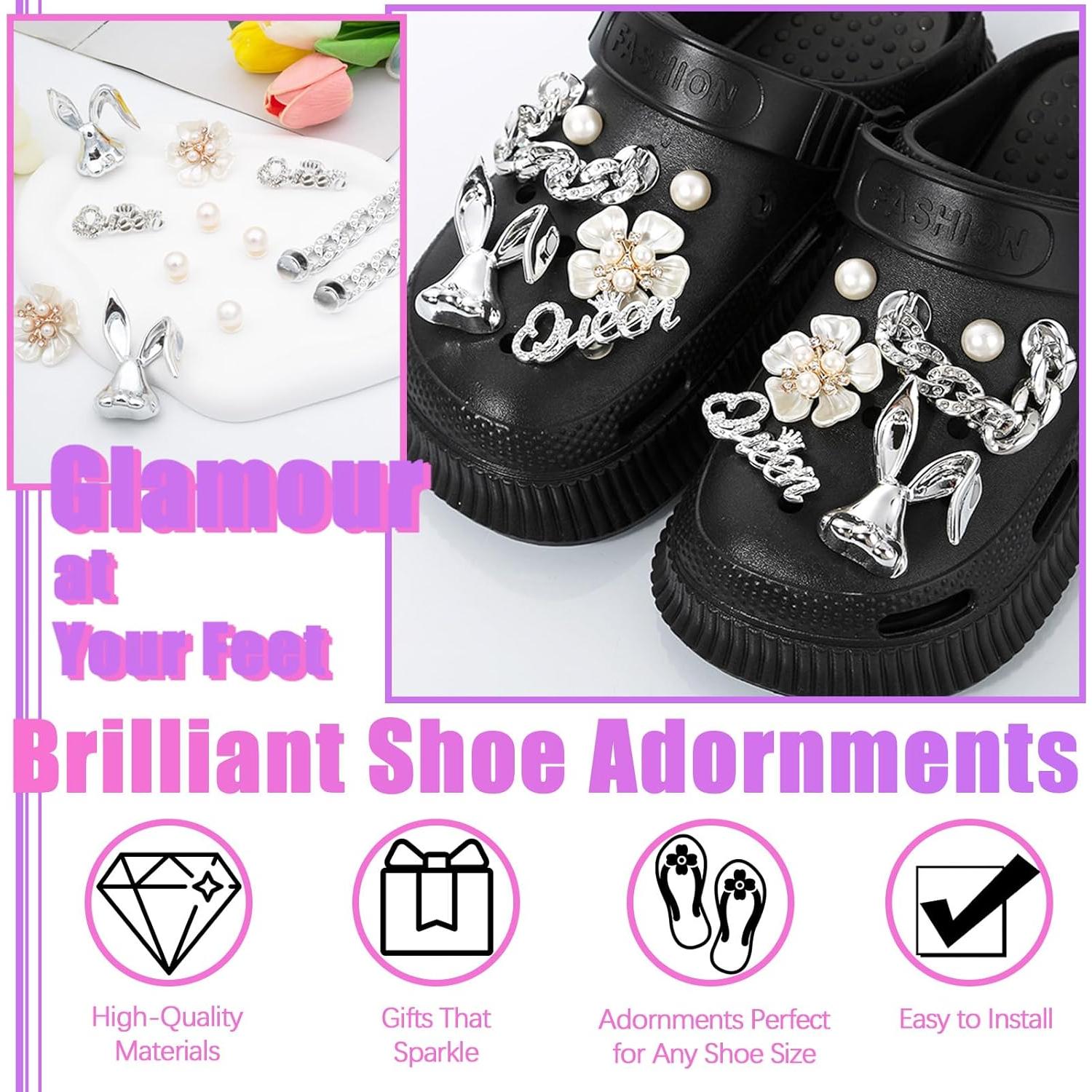 Encantos para Zapatos Brillantes GlowMyst - 12PCS Accesorios