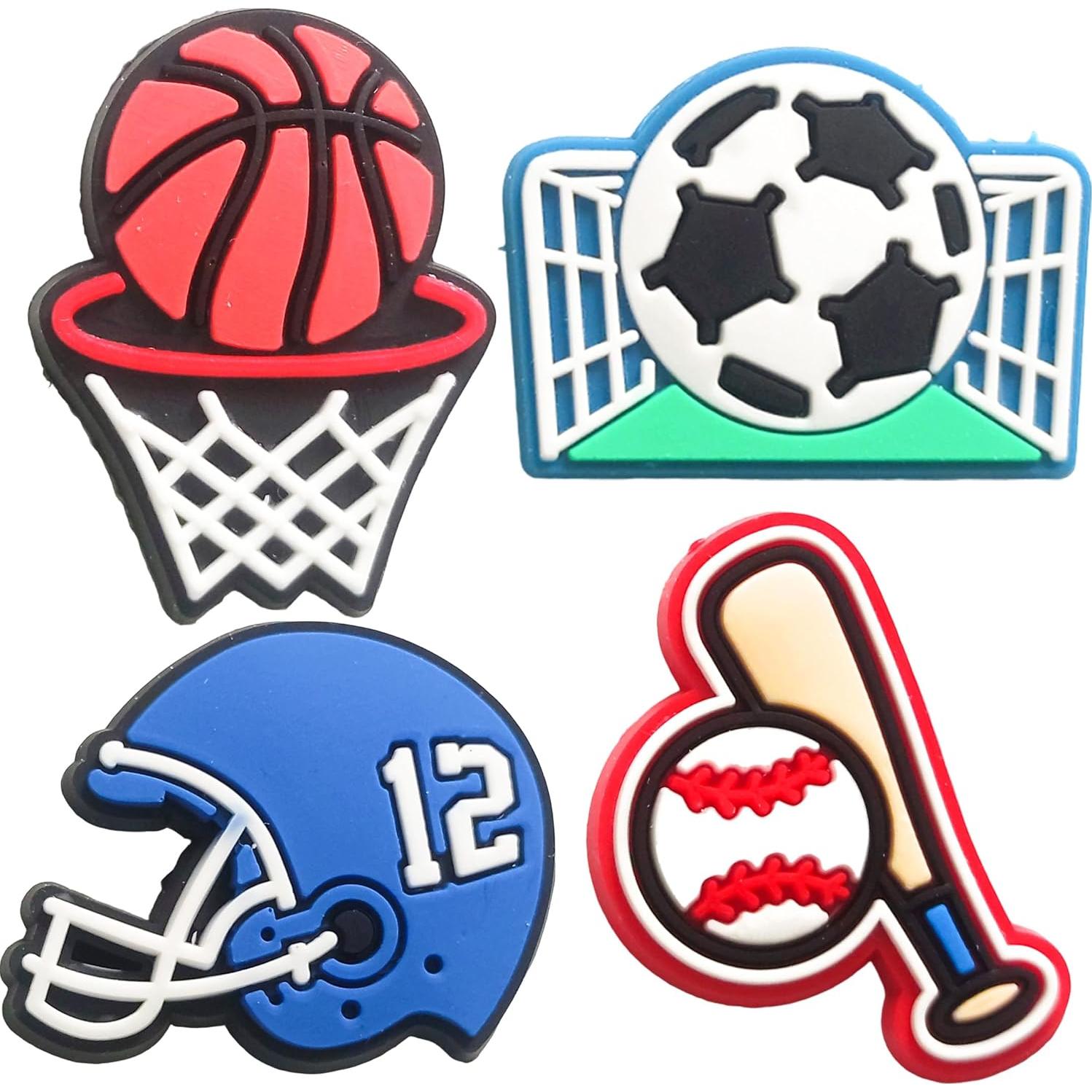 40 Encantos para Zapatos Deportivos Unisex Niños PVC