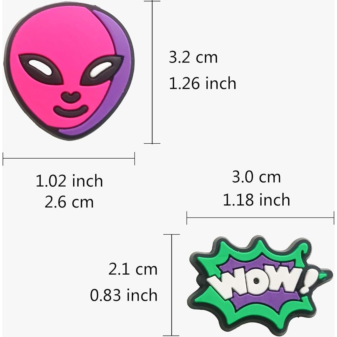 40 Encantos para Zapatos Deportivos Unisex Niños PVC