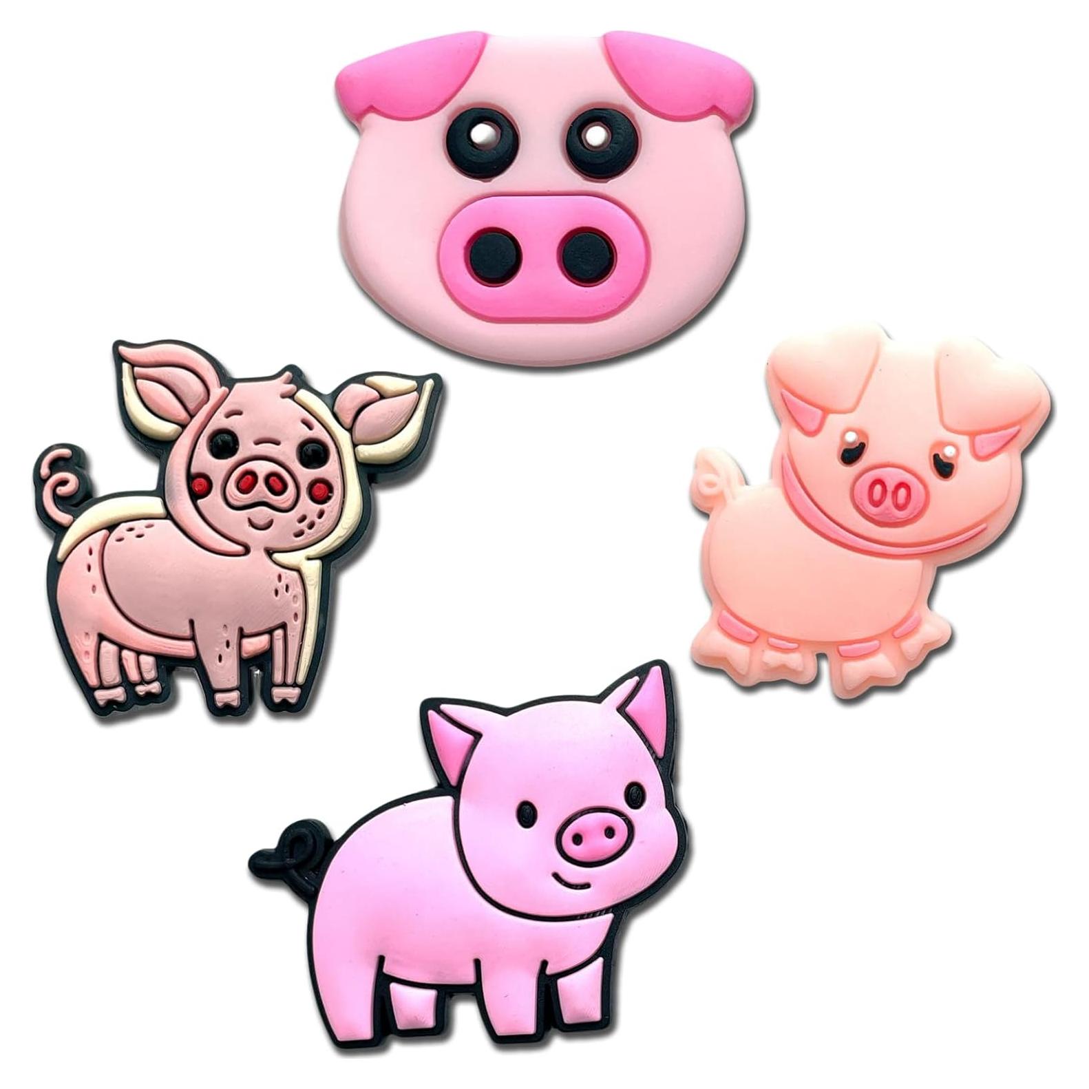 Giraffe Monkey Koala Goat Pig Crab Shoe Charms for Croc Clogs Decoration, Animals Shoe Decoration for Adults Teen