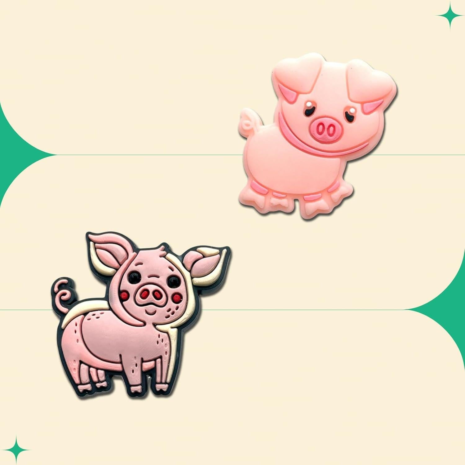 Giraffe Monkey Koala Goat Pig Crab Shoe Charms for Croc Clogs Decoration, Animals Shoe Decoration for Adults Teen