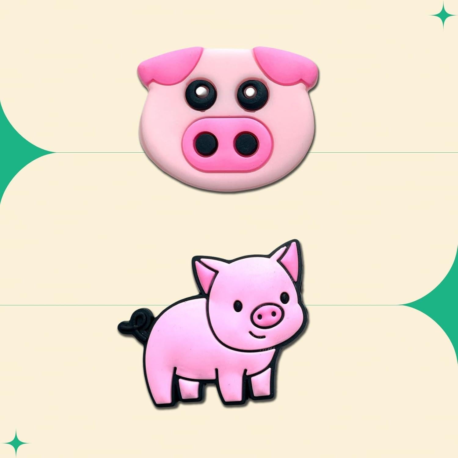 Giraffe Monkey Koala Goat Pig Crab Shoe Charms for Croc Clogs Decoration, Animals Shoe Decoration for Adults Teen