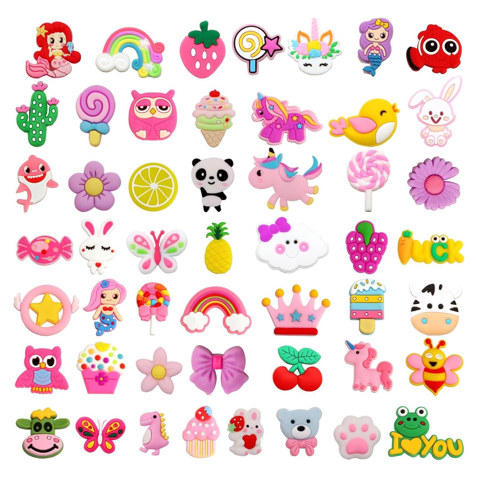 Conjunto de 50 Encantos de Zapatos Coloridos TAMHOO