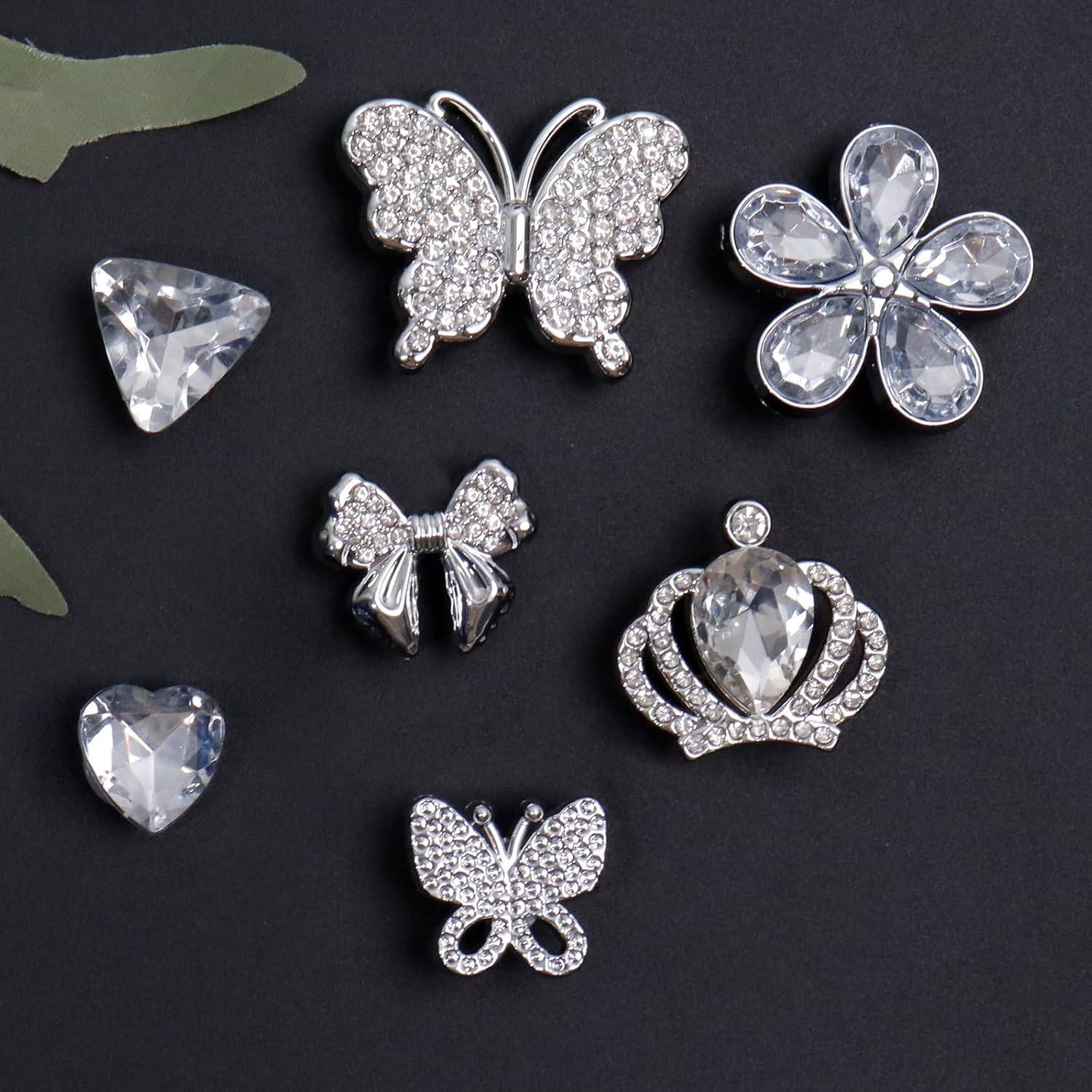 22 Piezas Accesorios para Zapatos WAQYGZO Charms Brillantes