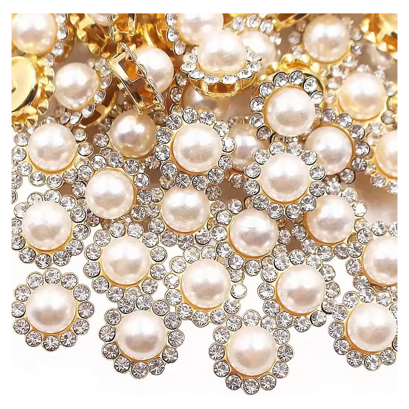 120 Perlas de Girasol 12mm con Rhinestones UYTRDVG