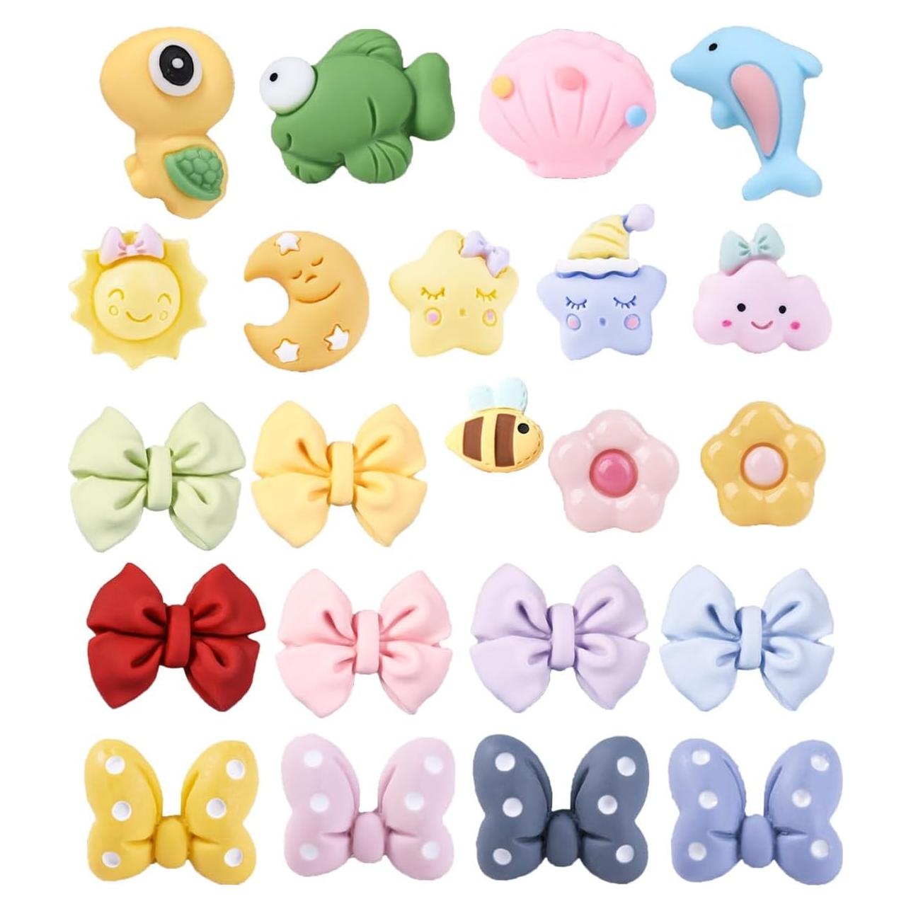 Encantos de Café con Flores de Mariposa 21 Piezas DIY