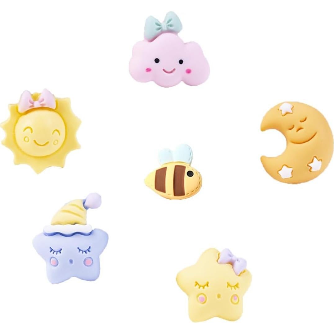 Encantos de Café con Flores de Mariposa 21 Piezas DIY