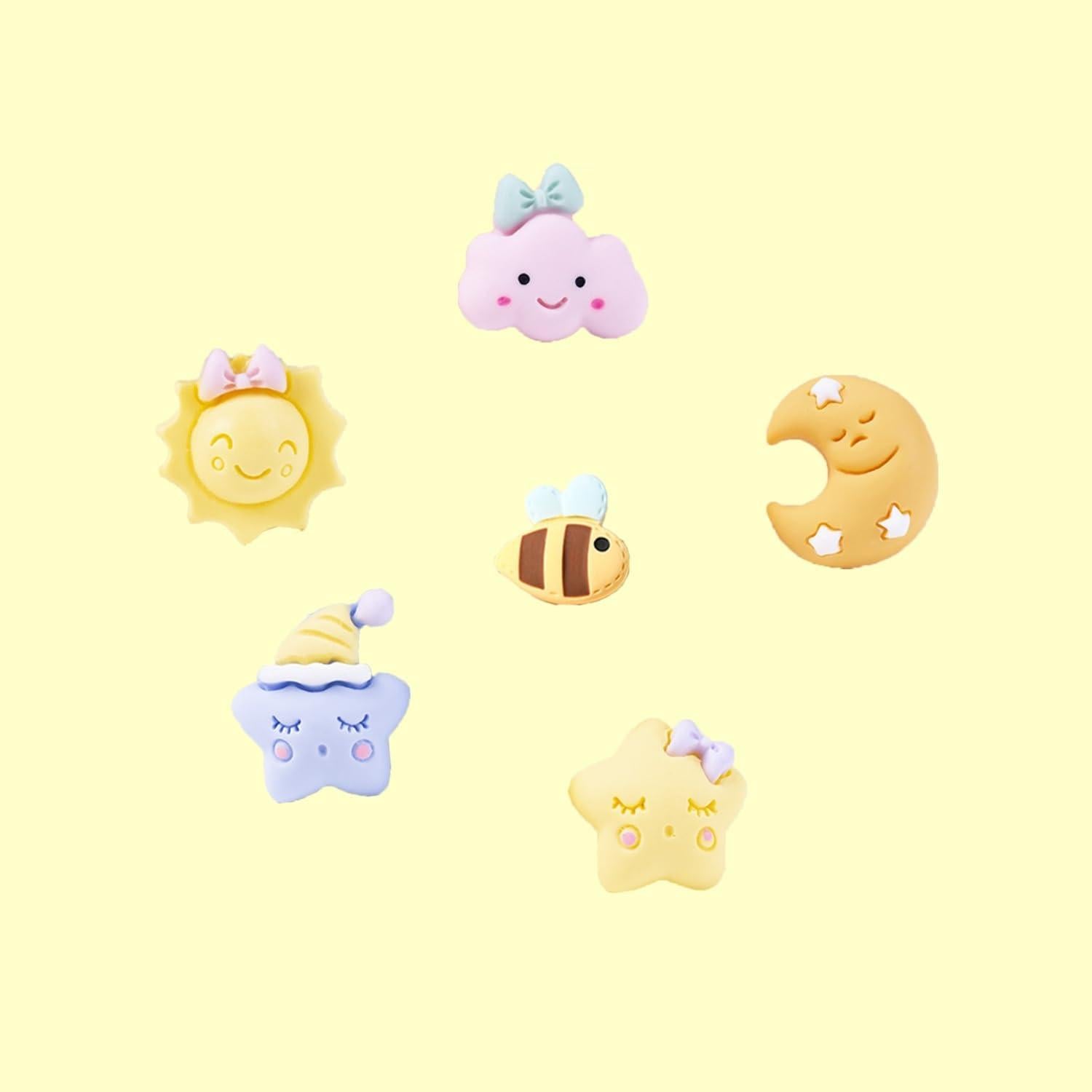 Encantos de Café con Flores de Mariposa 21 Piezas DIY