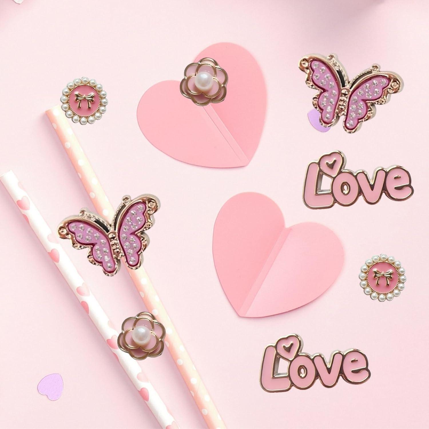 Encantos de Zapatos Brillantes YMO - 20 Piezas Decorativas