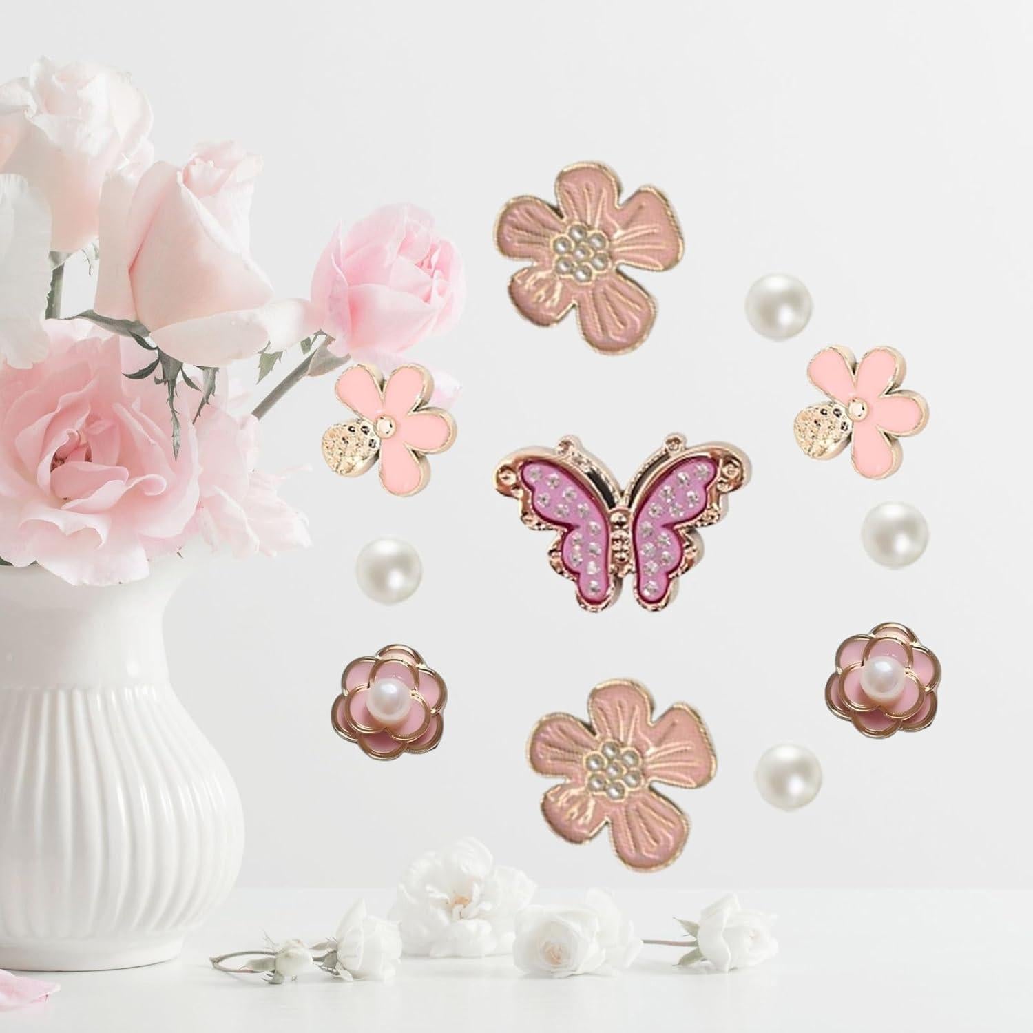 Encantos de Zapatos Brillantes YMO - 20 Piezas Decorativas