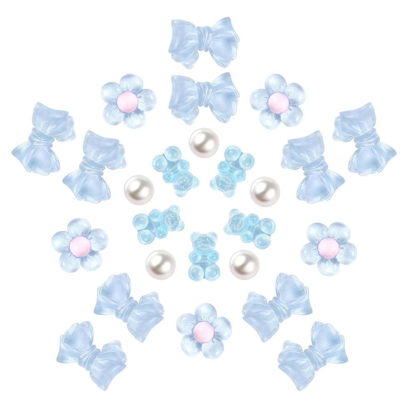 Encantos para Zapatos HUSSIN Niñas 25 Piezas DIY Lazos y Flores