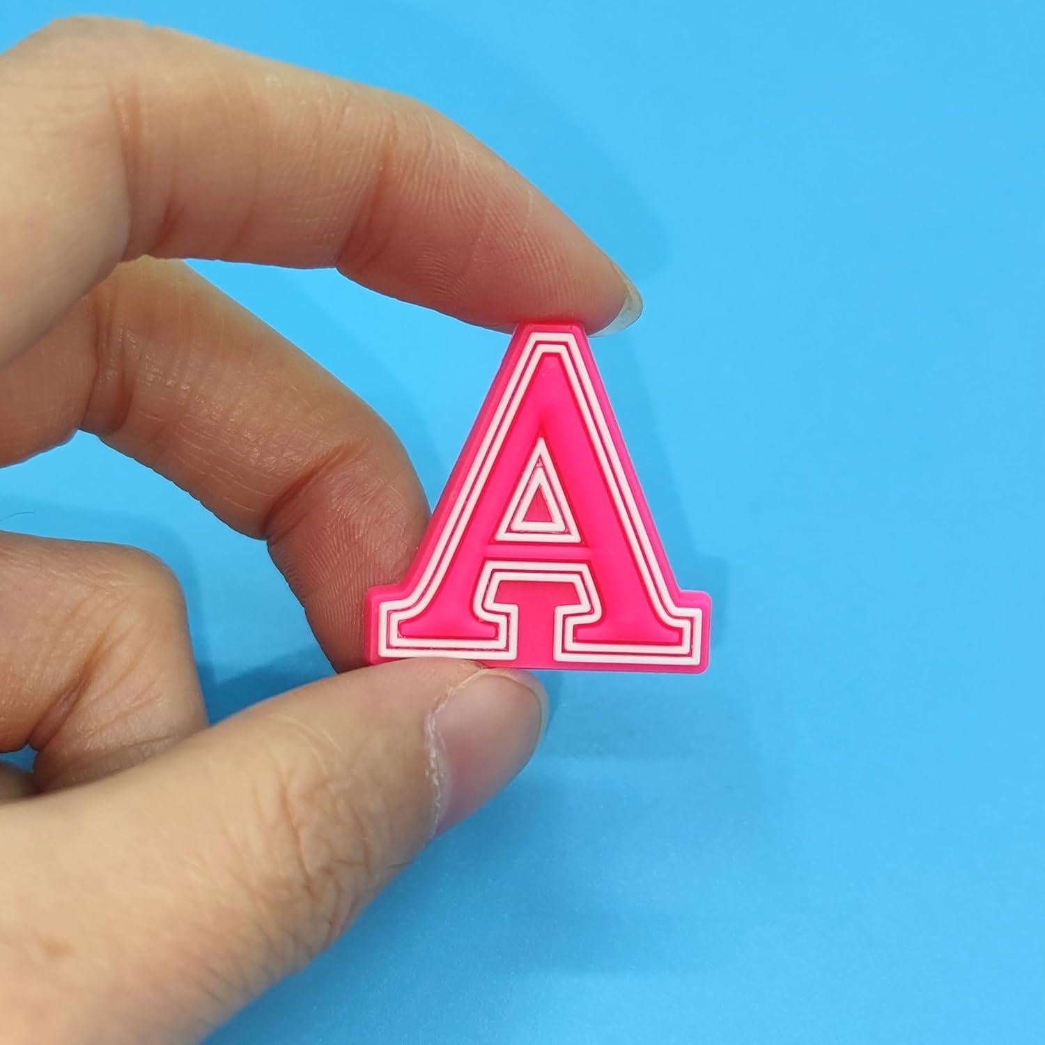 Encantos de Letras Personalizables Rosa Negro Blanco - Accesorios