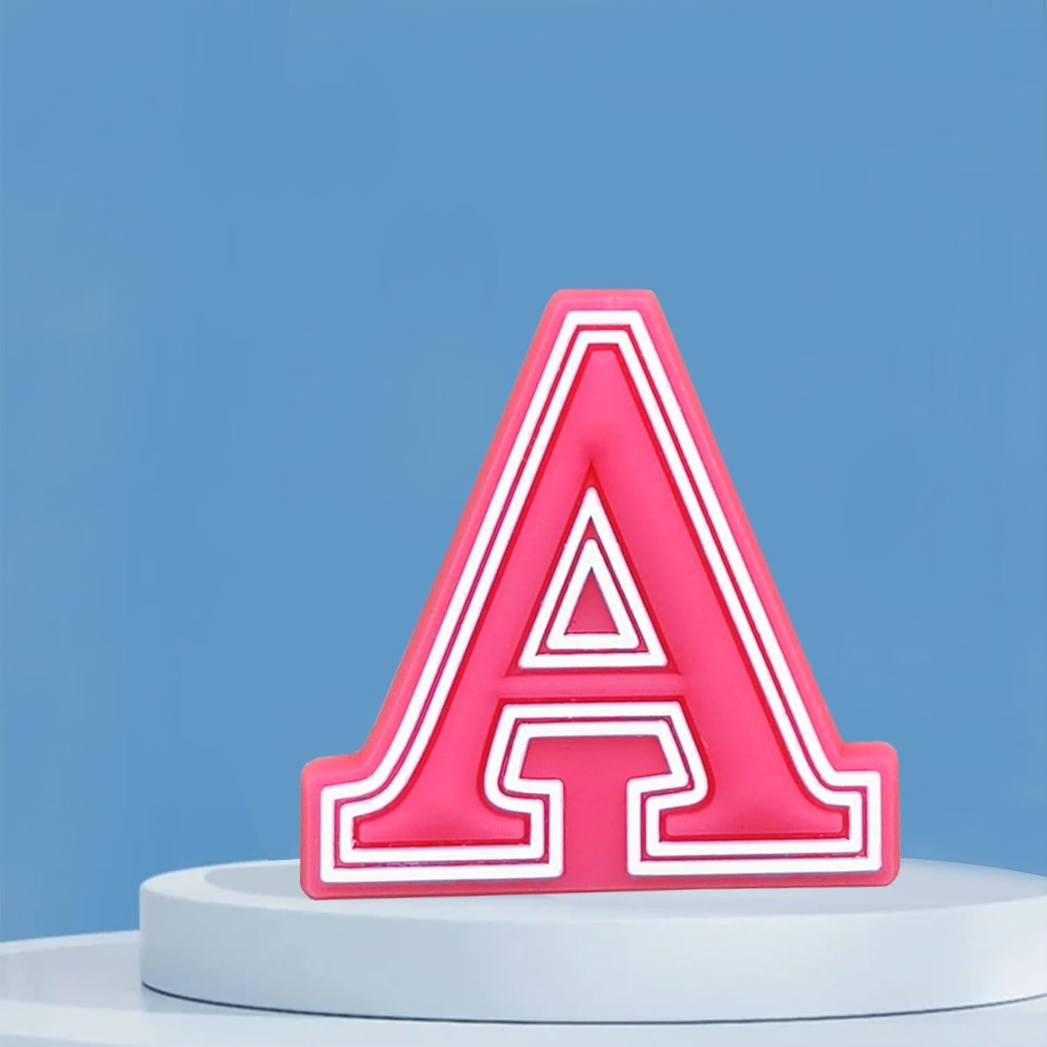 Encantos de Letras Personalizables Rosa Negro Blanco - Accesorios