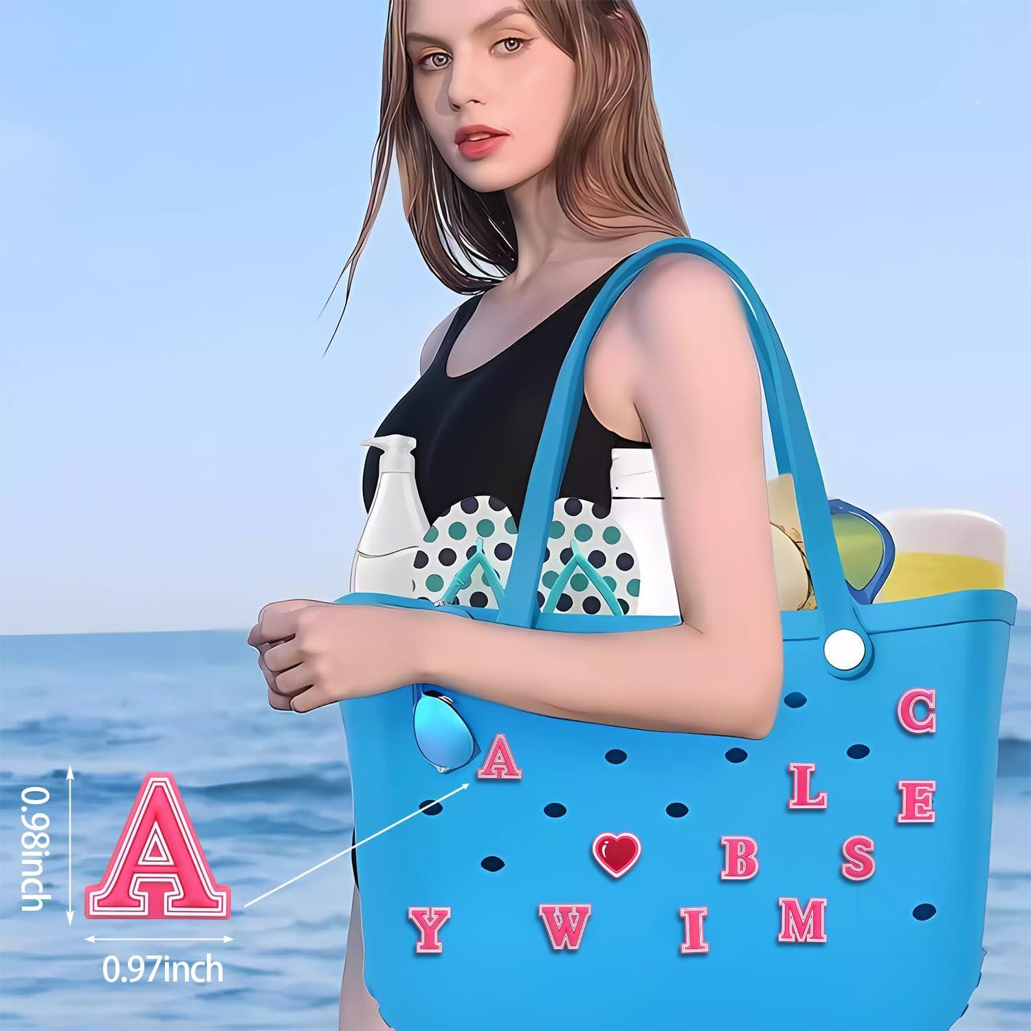 Encantos de Letras Personalizables Rosa Negro Blanco - Accesorios