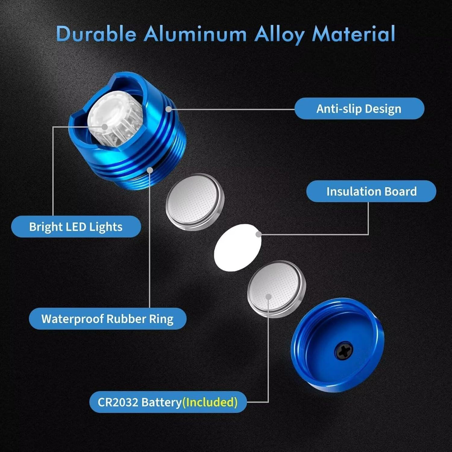 Luces para Zapatos Crocs Azul Brillantes y Resistentes IPX6