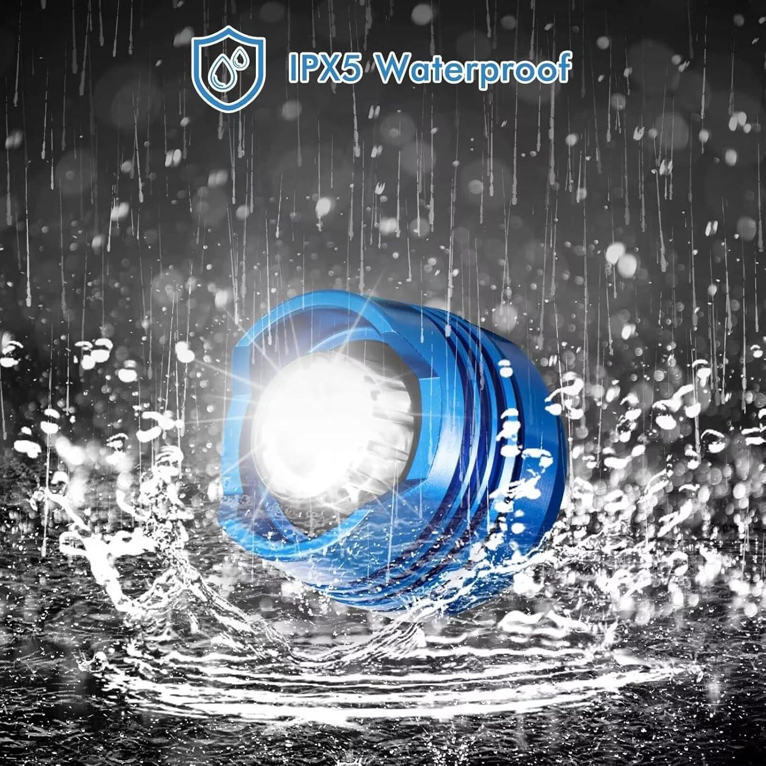 Luces para Zapatos Crocs Azul Brillantes y Resistentes IPX6