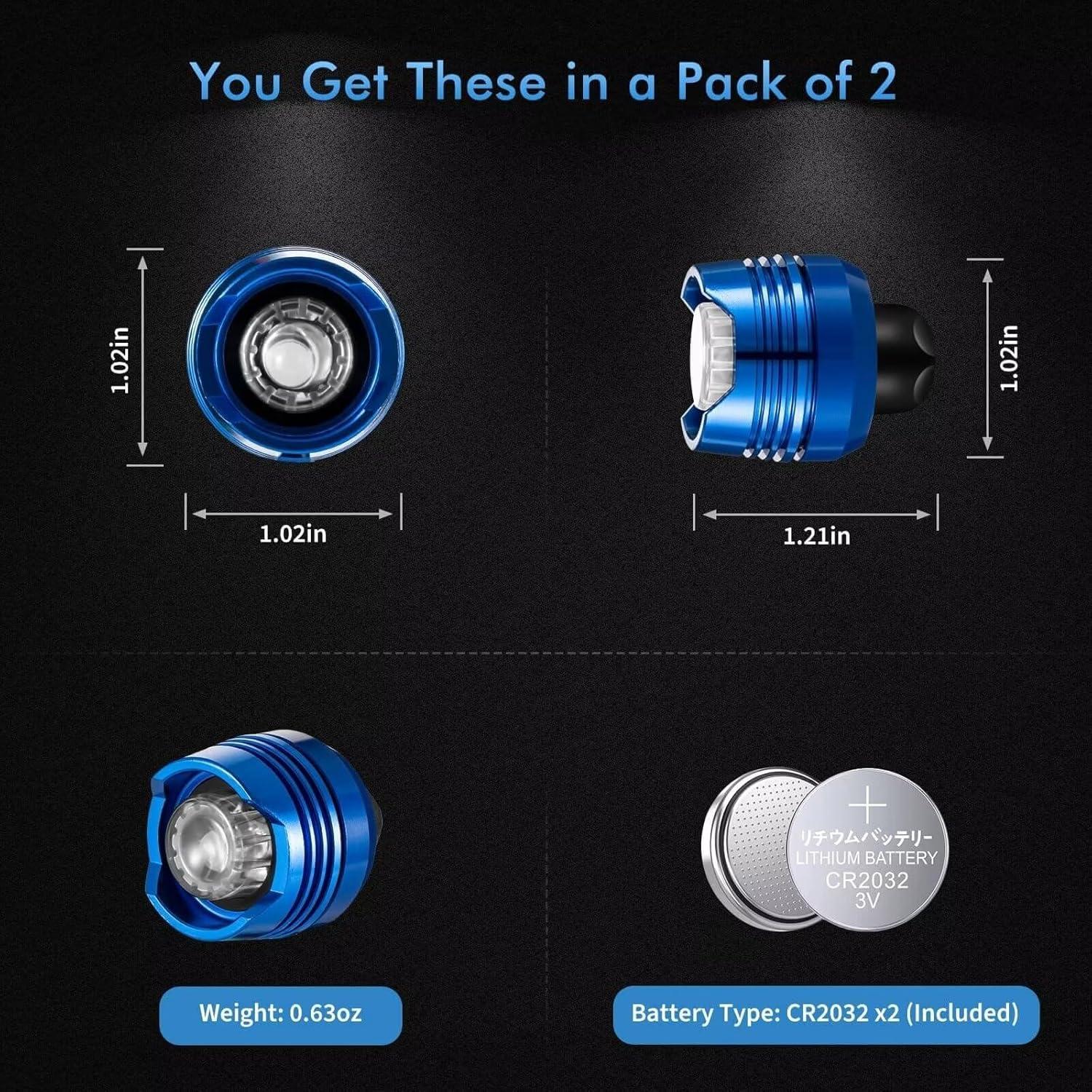 Luces para Zapatos Crocs Azul Brillantes y Resistentes IPX6