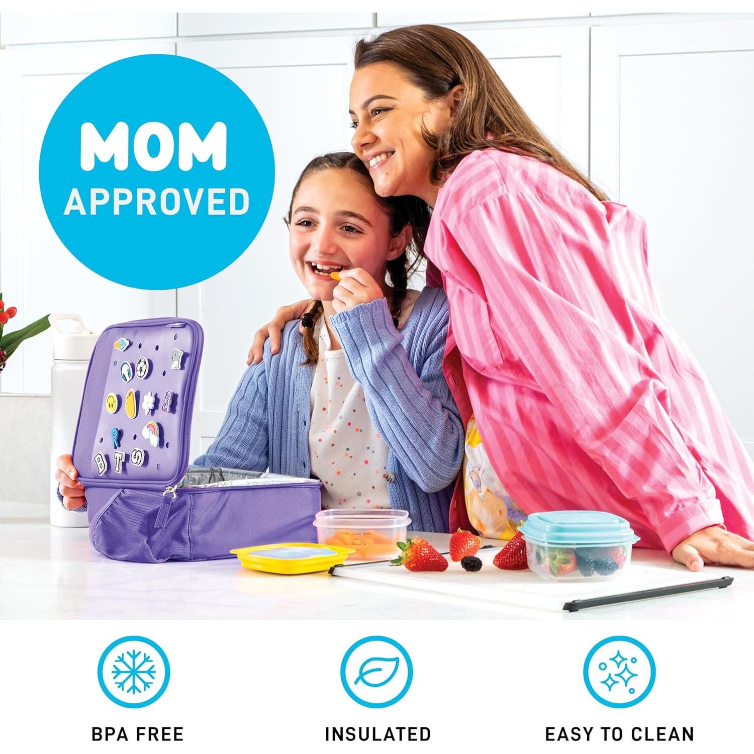 Bolsa de Almuerzo Térmica Fit & Fresh para Niños Púrpura