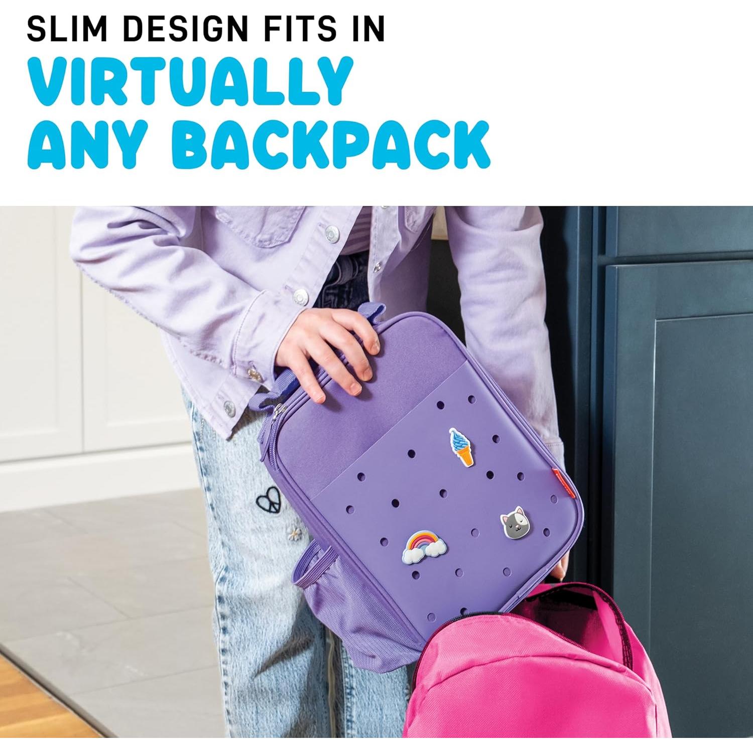 Bolsa de Almuerzo Térmica Fit & Fresh para Niños Púrpura