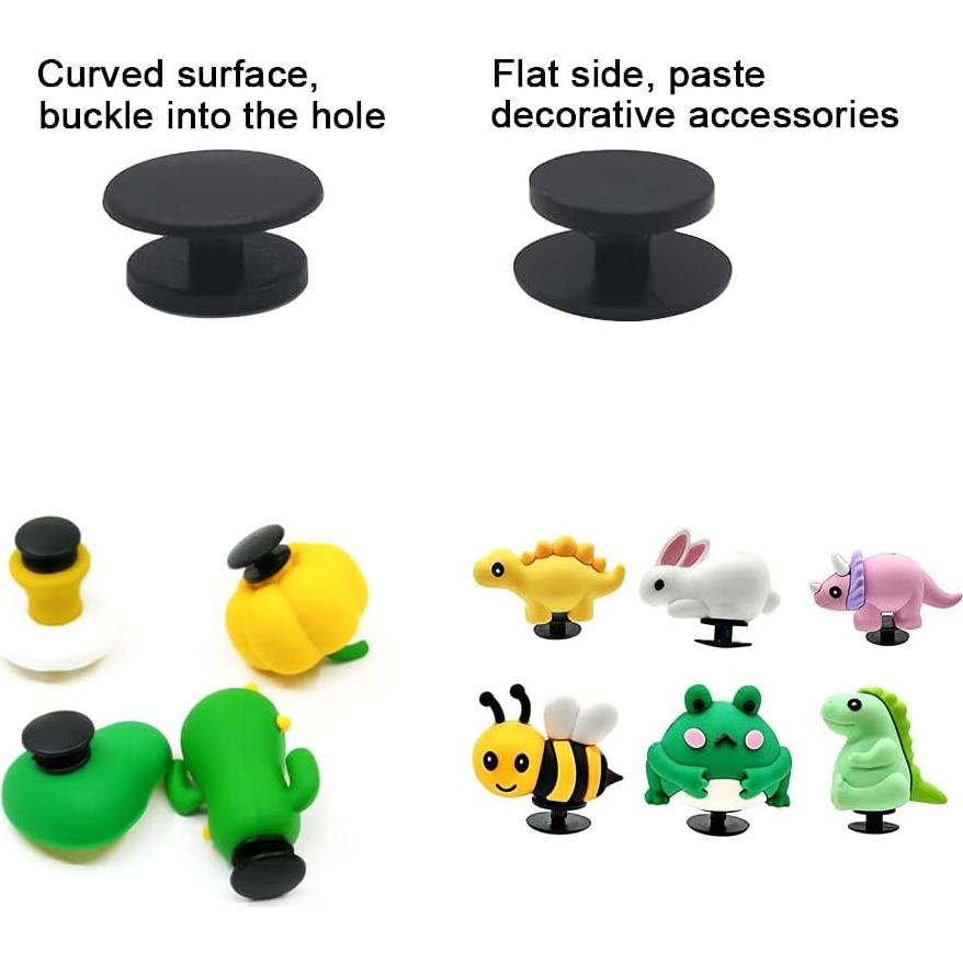 Paquete de 200 Botones de Plástico Negro 12x10mm Alamic